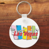 Las Vegas Retro Schlüsselanhänger (Vorderseite)