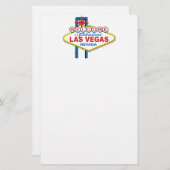 Las Vegas Retro Sign Briefpapier (Vorne/Hinten)