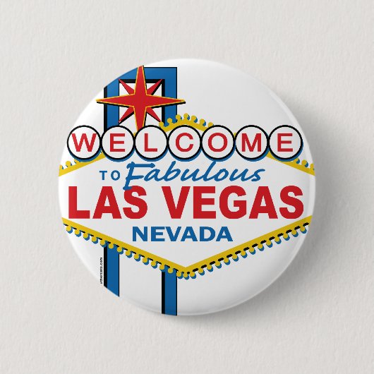 Las Vegas Retro Sign Button (Vorderseite)
