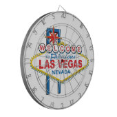 Las Vegas Retro Sign Dartscheibe (Vorderseite Links)
