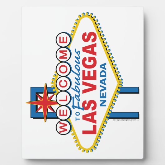 Las Vegas Retro Sign Fotoplatte (Vorderseite)