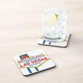 Las Vegas Retro Sign Getränkeuntersetzer (Rechte Seite)