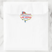 Las Vegas Retro Sign Herz-Aufkleber (Tasche)