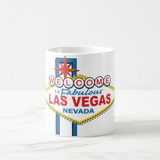 Las Vegas Retro Sign Kaffeetasse (Mittel)