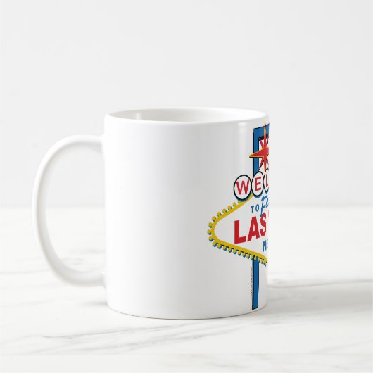 Las Vegas Retro Sign Kaffeetasse (Links)