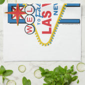 Las Vegas Retro Sign Küchentuch (Gefaltet)