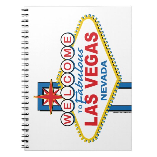 Las Vegas Retro Sign Notizblock (Vorderseite)