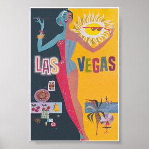 Las Vegas Retro Vintage Reise Poster