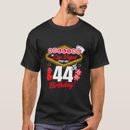 Las Vegas Rolling In Vegas Vegas 44Th T-Shirt (Vorderseite)
