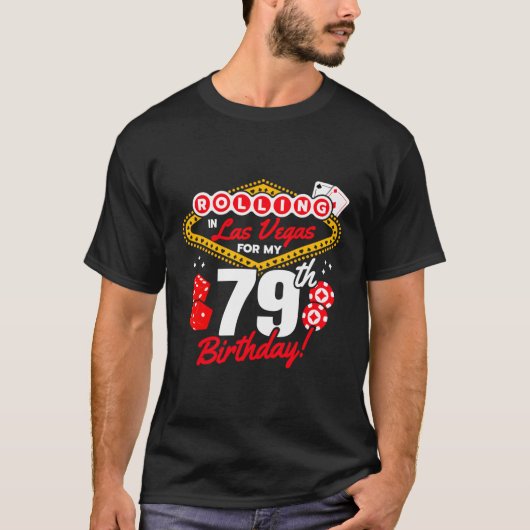 Las Vegas Rolling in Vegas Vegas 79. T-Shirt (Vorderseite)