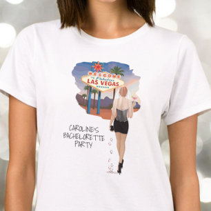 Las Vegas Rote-Haar-Braut Junggesellinnen-Abschied T-Shirt