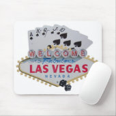 Las Vegas Royal Flush Poker Player Mousepad (Mit Mouse)