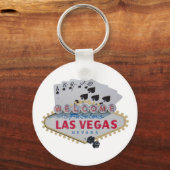 Las Vegas Royal Flush Schlüsselanhänger mit Set Wü (Vorderseite)
