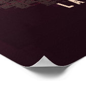 Las Vegas Ruby Poster Print Nevada Map Wallart (Ecke)