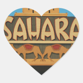 Las Vegas Sahara Casino Sehenswürdigkeit Architekt Herz-Aufkleber