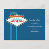 Las Vegas Save the Date Ankündigungspostkarte (Vorderseite)