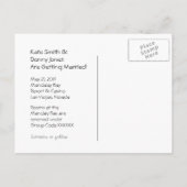 Las Vegas Save the Date Ankündigungspostkarte (Rückseite)