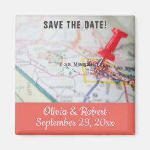 Las Vegas Save the Date Magnet