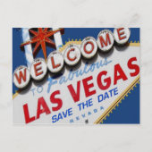 Las Vegas SAVE THE DATE Postcard Ankündigungspostkarte (Vorderseite)