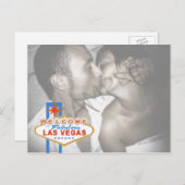 Las Vegas Save the Date Postkarte signieren (Vorne/Hinten)