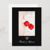 Las Vegas Save the Date Postkarten Monogramme (Vorne/Hinten)