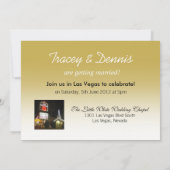 Las Vegas Save the Date Wedding Einladung (Rückseite)