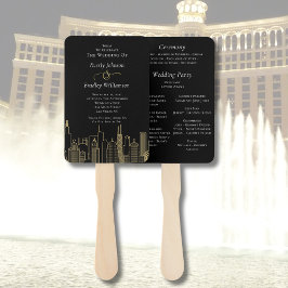 Las Vegas Schwarz-weiß Gold Raffiniertes Programm Fächer