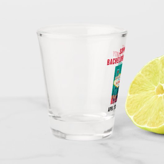 Las Vegas Sehenswürdigkeit Junggeselinnen-Abschied Schnapsglas (Links)