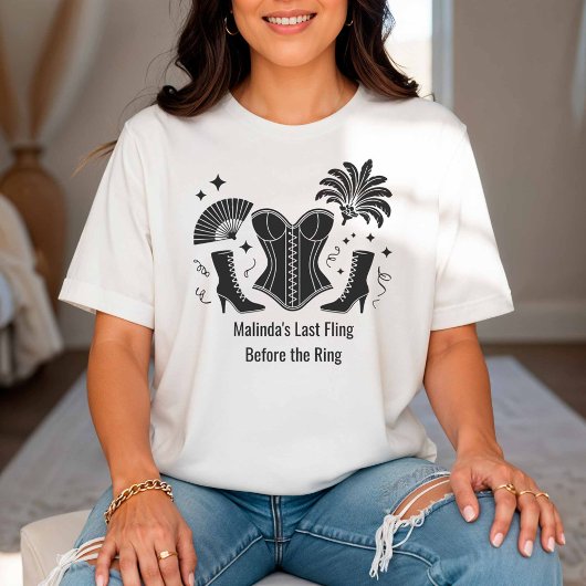 Las Vegas Showgirl Bridesmaid Bachelorette Party T-Shirt