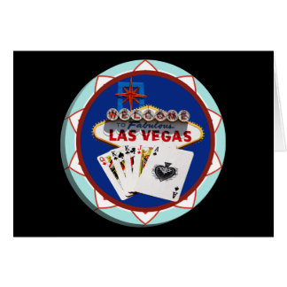 Las Vegas Sign & Cards Poker Chip