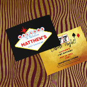 Las Vegas Sign Casino Party Einladung