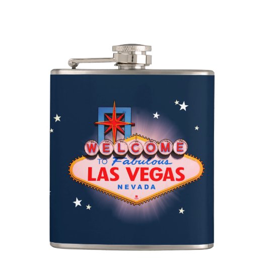 Las Vegas Sign Flachmann (Vorderseite)