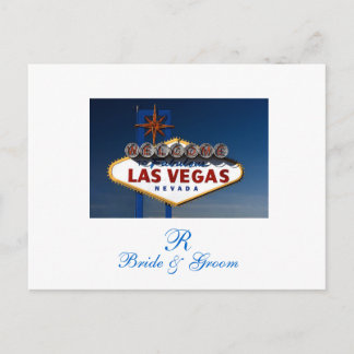 Las Vegas Sign Foto Save the Date Karte