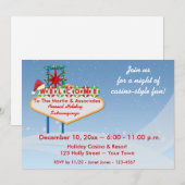 Las Vegas Sign Holiday Einladung (Vorne/Hinten)