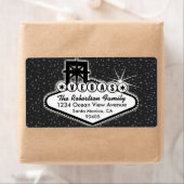 Las Vegas Sign mit Sternen Adressenkennzeichnung (Insitu)