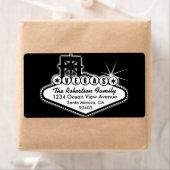 Las Vegas Sign mit Sternen Adressenkennzeichnung (Insitu)