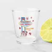 Las Vegas Sign Nevada Baecation Schnapsglas (Vorderseite)