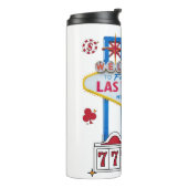 Las Vegas Sign Nevada Baecation Thermosbecher (Nach links gedreht)