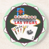 Las Vegas Sign Poker Chip Getränkeuntersetzer (Vorne)
