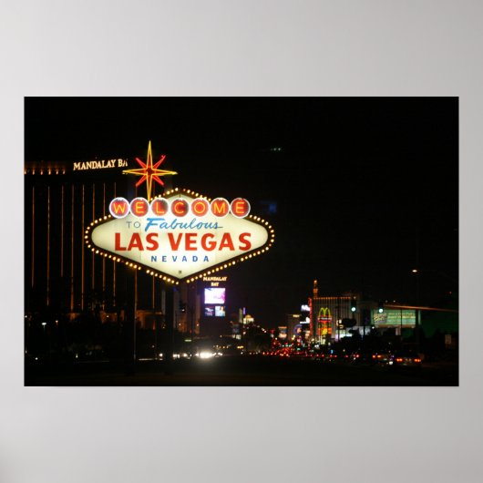 Las Vegas Sign Poster (Vorne)