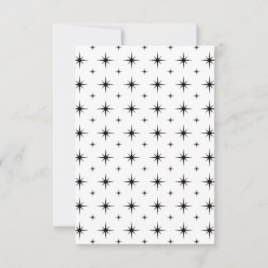 Las Vegas Sign Retro Wedding RSVP Card (Vorderseite)