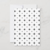 Las Vegas Sign Retro Wedding RSVP Karte (Rückseite)