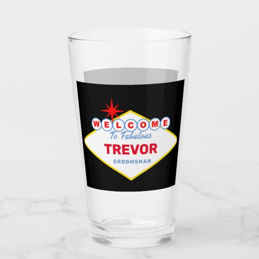 Las Vegas Sign Special Event Glass Glas (Rückseite)