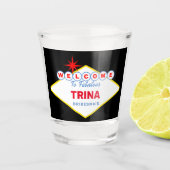 Las Vegas Sign Special Event Glass Schnapsglas (Vorderseite)