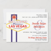Las Vegas Sign Wedding Einladung (Vorderseite)