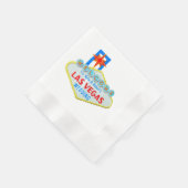 Las Vegas Sign Wedding Serviette (Ecke)