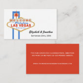 Las Vegas Sign Wedding Website Cards Begleitkarte (Vorne/Hinten)