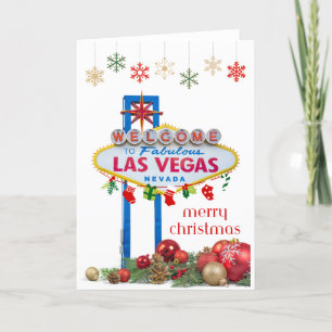 Las Vegas Sign Weihnachtskarte Ankündigung