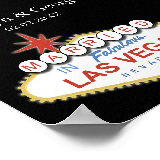 Las vegas signboard poster (Ecke)