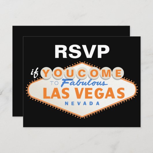 Las Vegas signiert Hochzeit in Urlaubsort RSVP Kar (Vorne/Hinten)